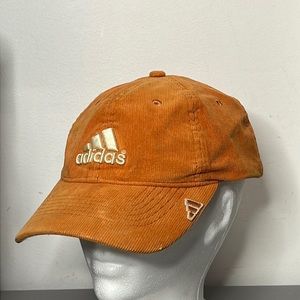 Vintage Adidas Corduroy Hat Orange Cap